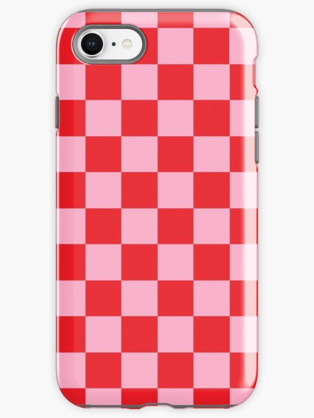 Iphone Se | Checkered Pink And Red Iphone Case Iphone Cases Iphone Se