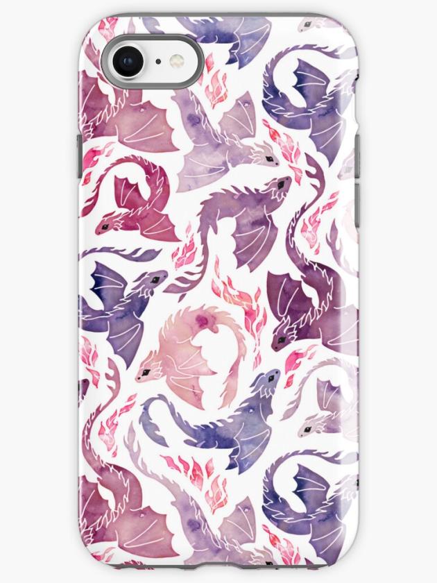 Iphone Se | Dragon Fire Pink & Purple Iphone Case Iphone Cases Iphone Se