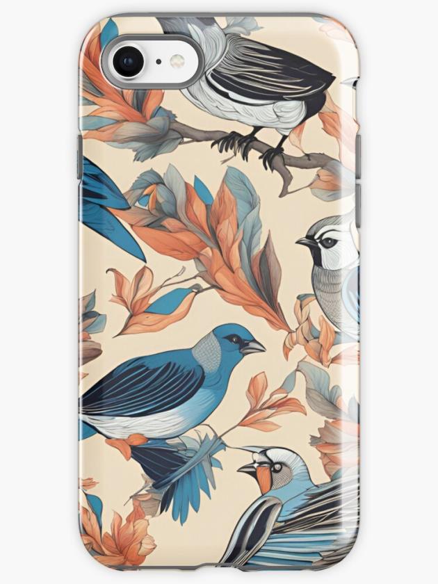 Iphone Se | Fauna Pattern (Birds Pattern Design) Iphone Case Iphone Cases Iphone Se