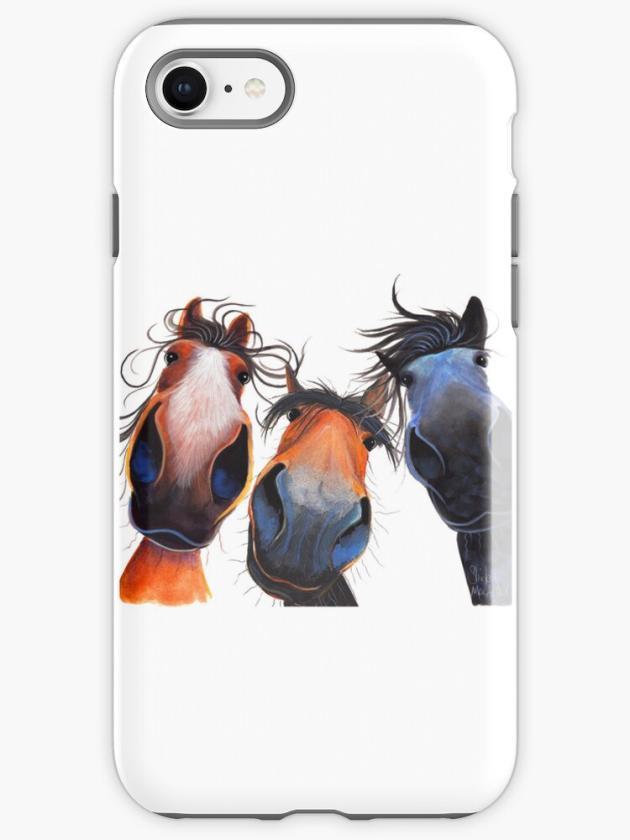 Iphone Se | Happy Horse Print ‘ Who Left The Gate Open ? ‘ By Shirley Macarthur Iphone Case Iphone Cases Iphone Se