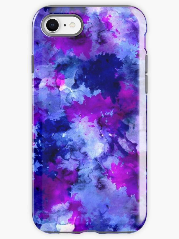 Iphone Se | Modern Blue Purple Watercolor Brushstrokes Iphone Case Iphone Cases Iphone Se