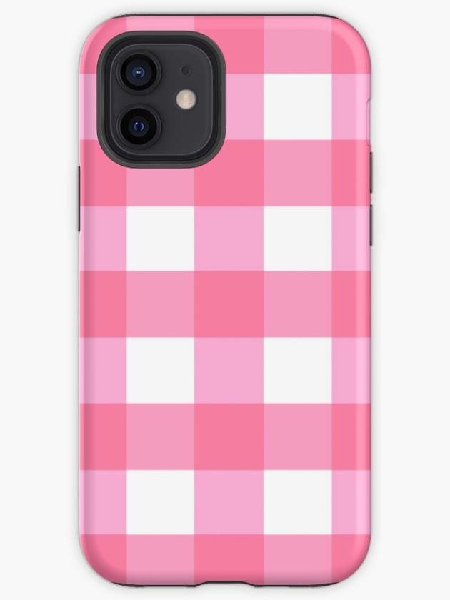 Iphone 12 | Gingham – Candy Pink Iphone Case Iphone 12 Iphone 12