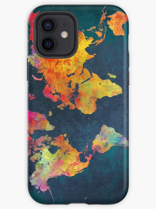 Iphone 12 | World Map  Iphone Case Iphone 12 Iphone 12