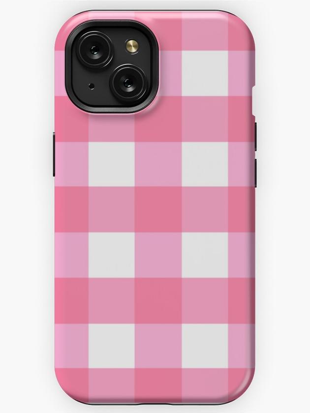 Iphone 15 | Gingham – Candy Pink Iphone Case Iphone 15 Iphone 15