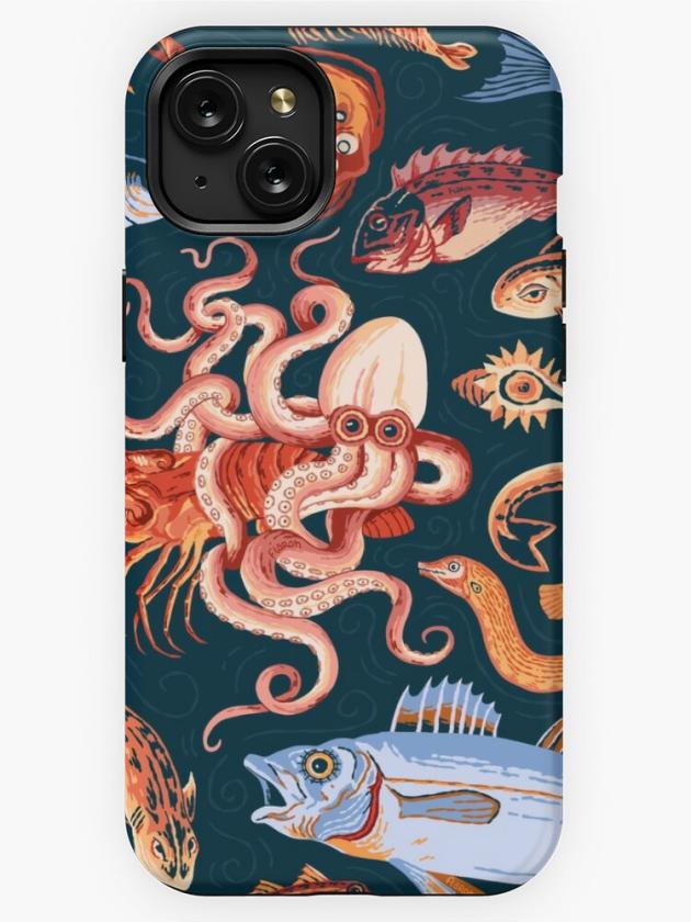 Iphone 15 Plus | Pompeii Marine Mosaic  Iphone Case Iphone 15 Plus Iphone 15 Plus