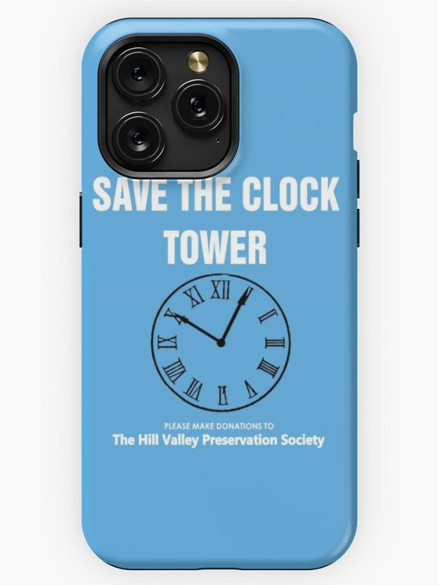 Iphone 15 Pro Max | Save The Clock Tower (Back To The Future Print) Iphone Case Iphone 15 Pro Max Iphone 15 Pro Max