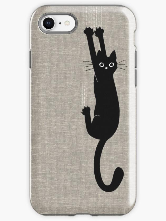 Iphone 8 | Black Cat Holding On Iphone Case Iphone 8 Iphone 8