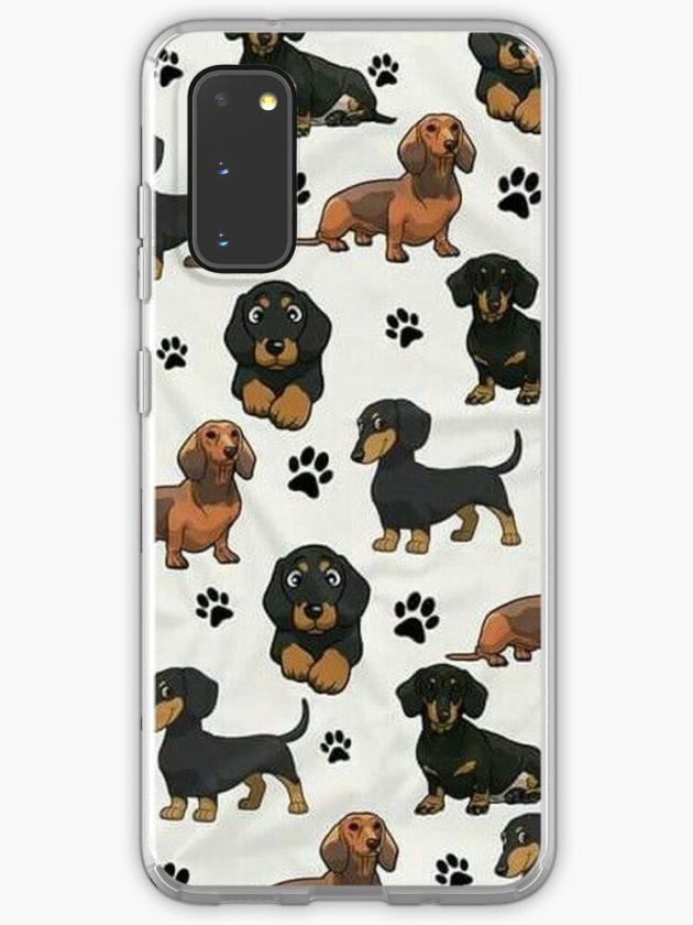 Galaxy S20 | Dachshund Dog Cartoons Cute Samsung Galaxy Phone Case Galaxy S20 Galaxy S20